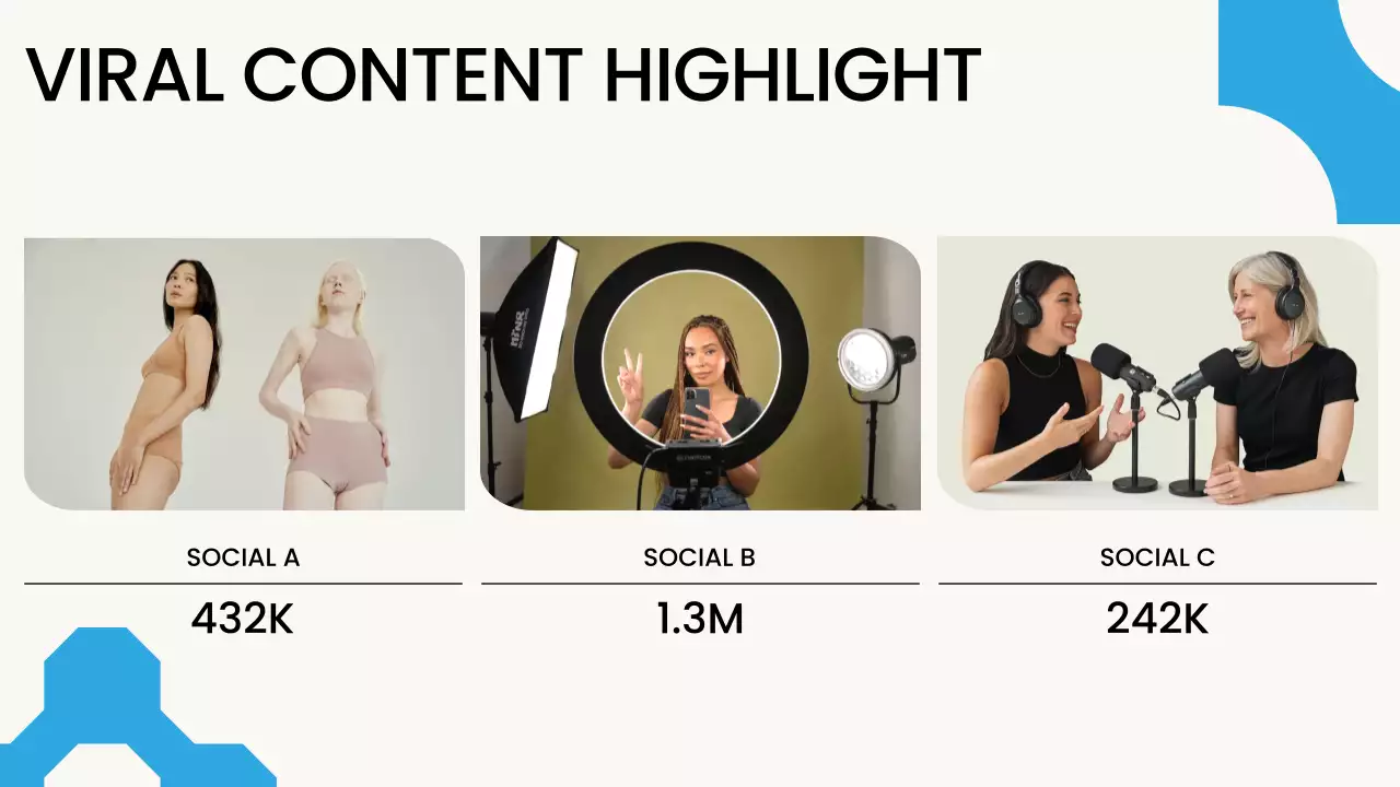 블루 모던 콘텐츠 크리에이터 포트폴리오