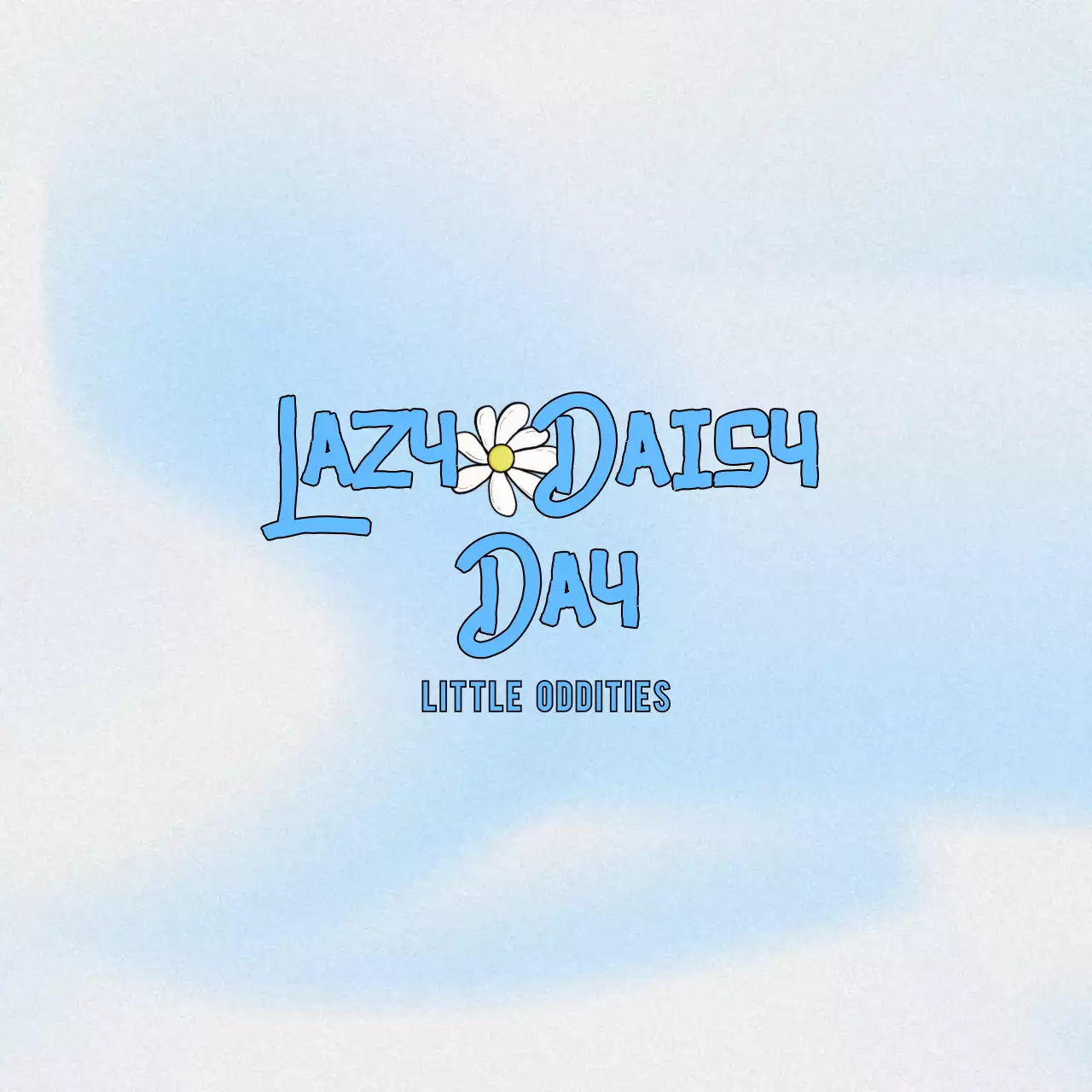 하늘색 심플 문구 홍보