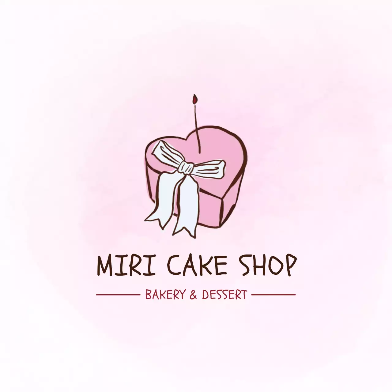 핑크 심플 베이커리 홍보