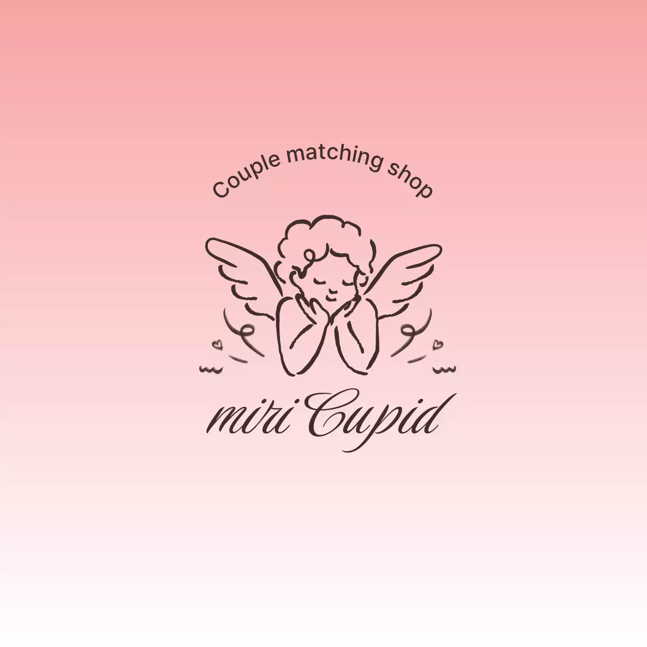 핑크 심플 손그림 홍보