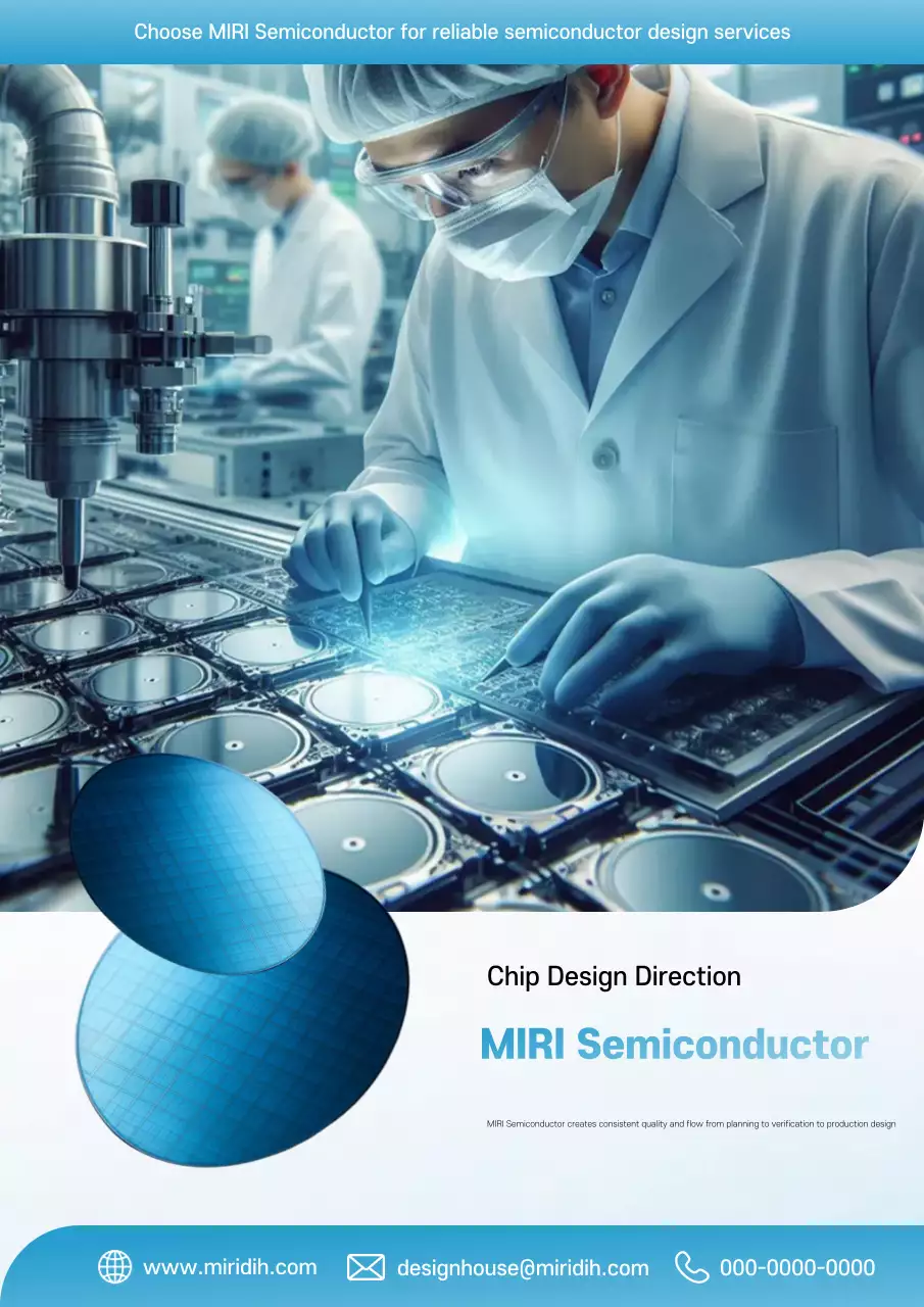 Blue Modern Semiconductor Advertisement