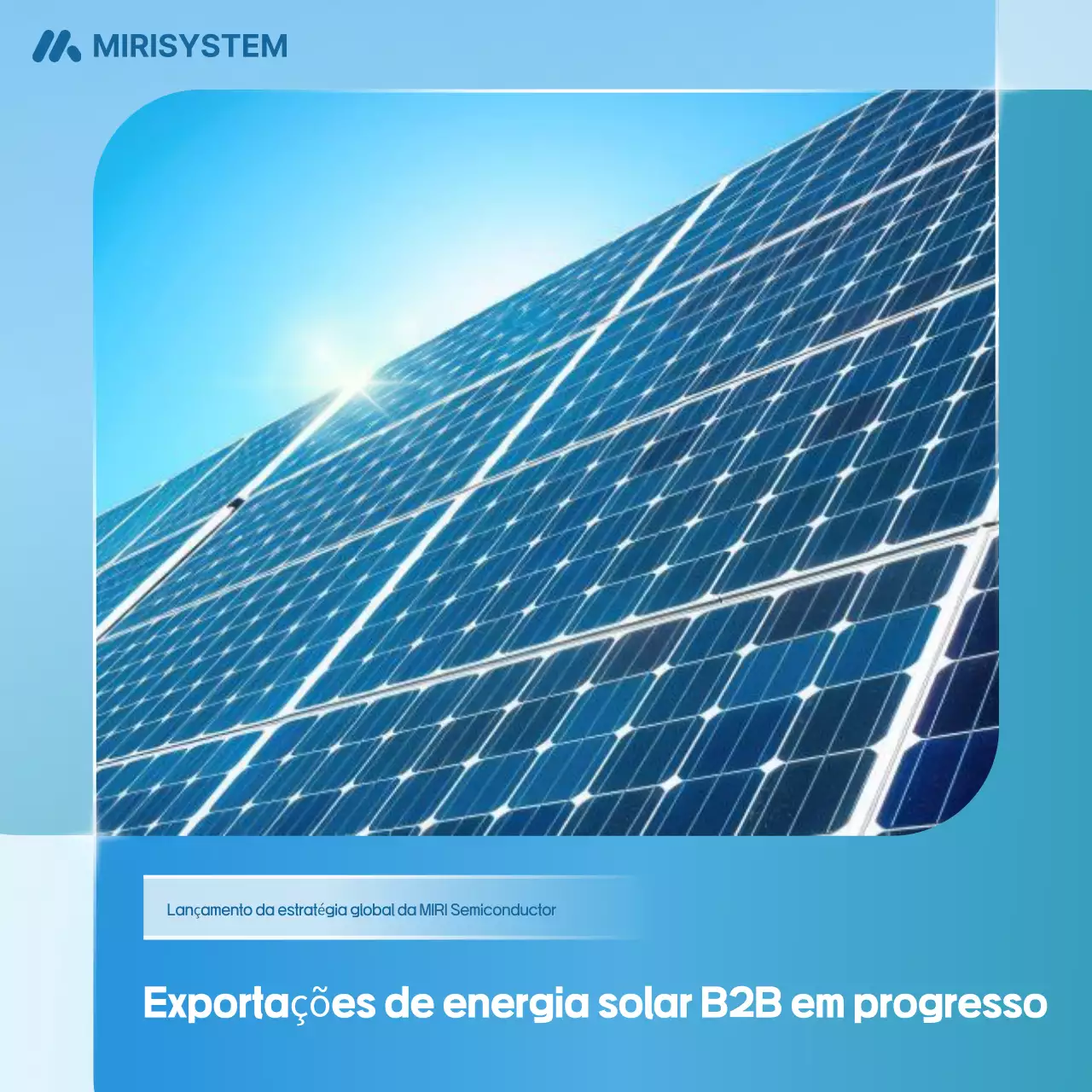 Promoção de Energia Moderna Azul Celeste