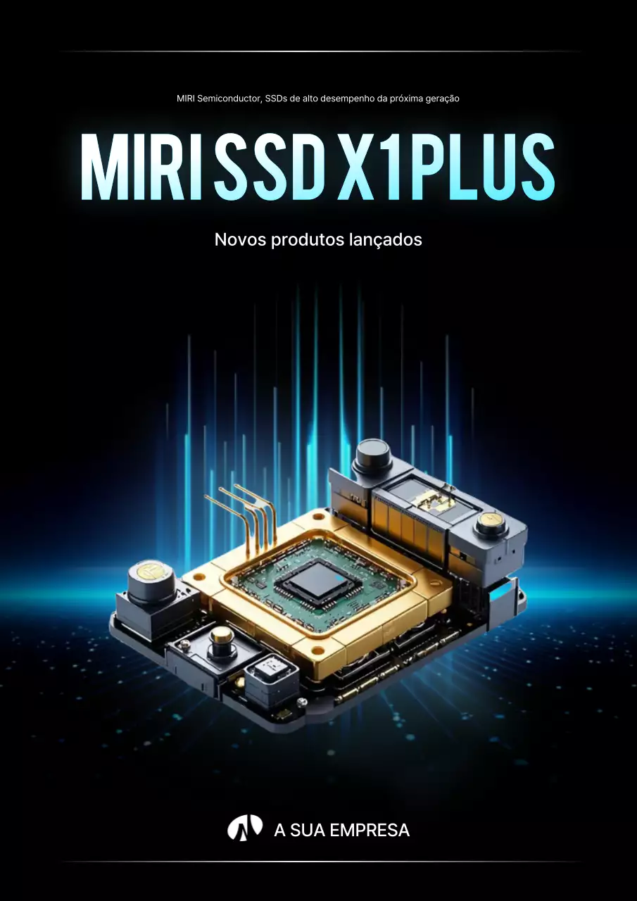 Promoção de produtos semicondutores modernos pretos
