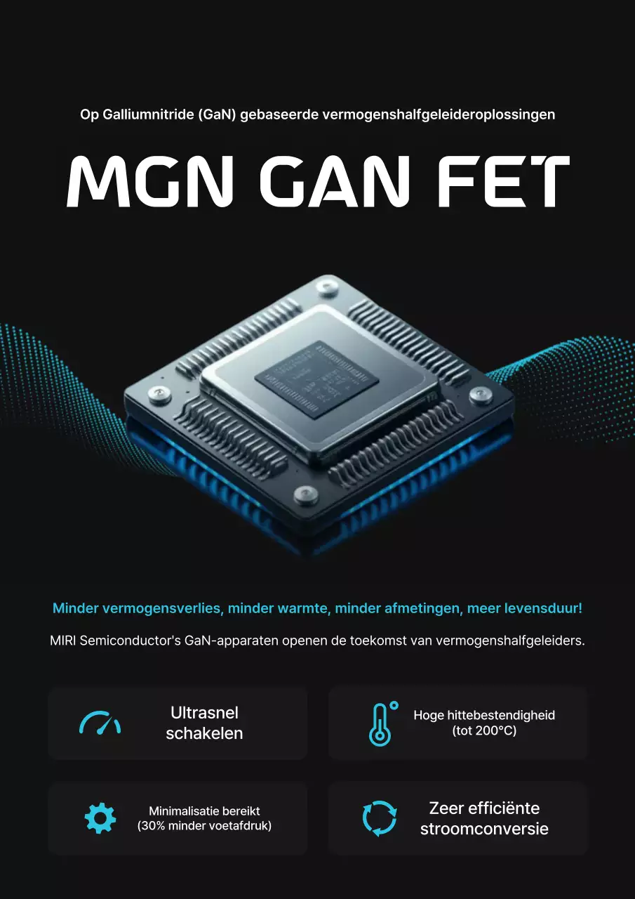 Promotie van zwarte moderne halfgeleiderproducten