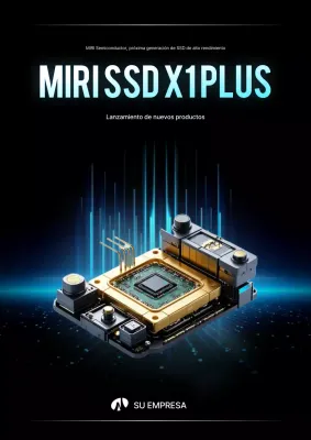 Promoción de productos semiconductores modernos negros