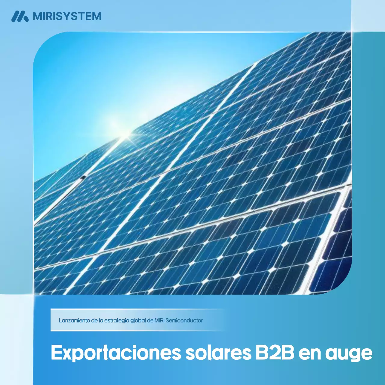 Promoción de energía moderna Sky Blue