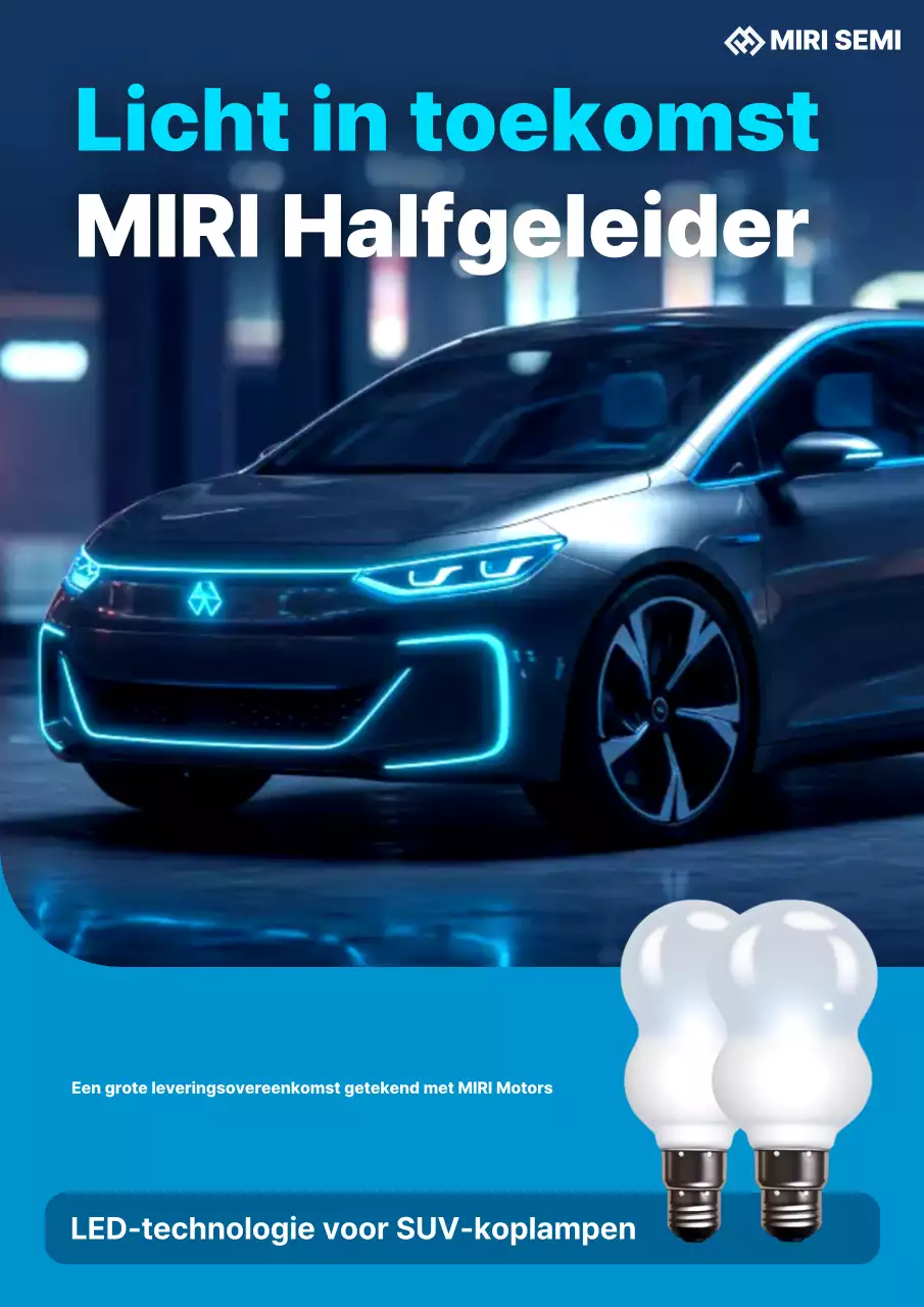 Promotie van blauwe moderne autotechnologie