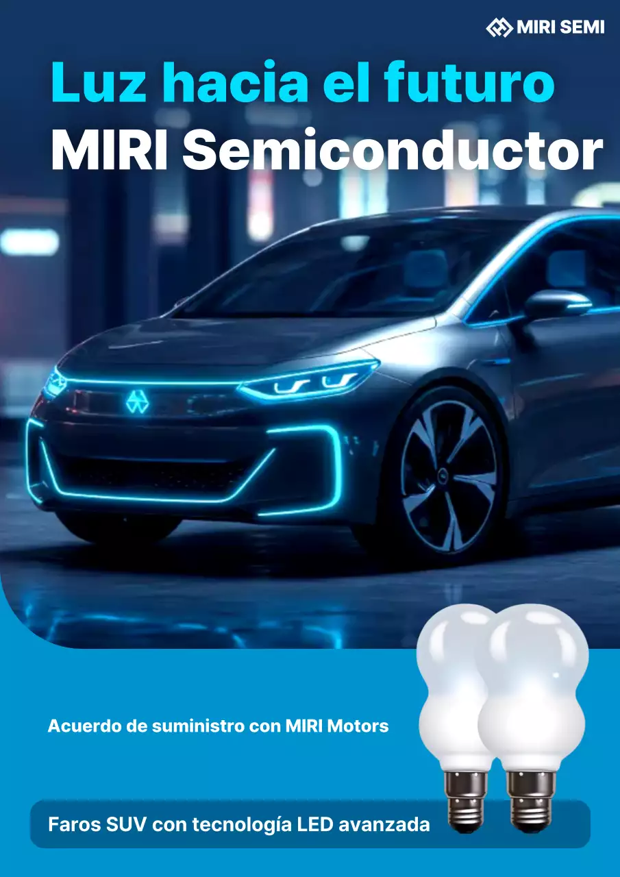 Promoción de la tecnología del coche moderno azul