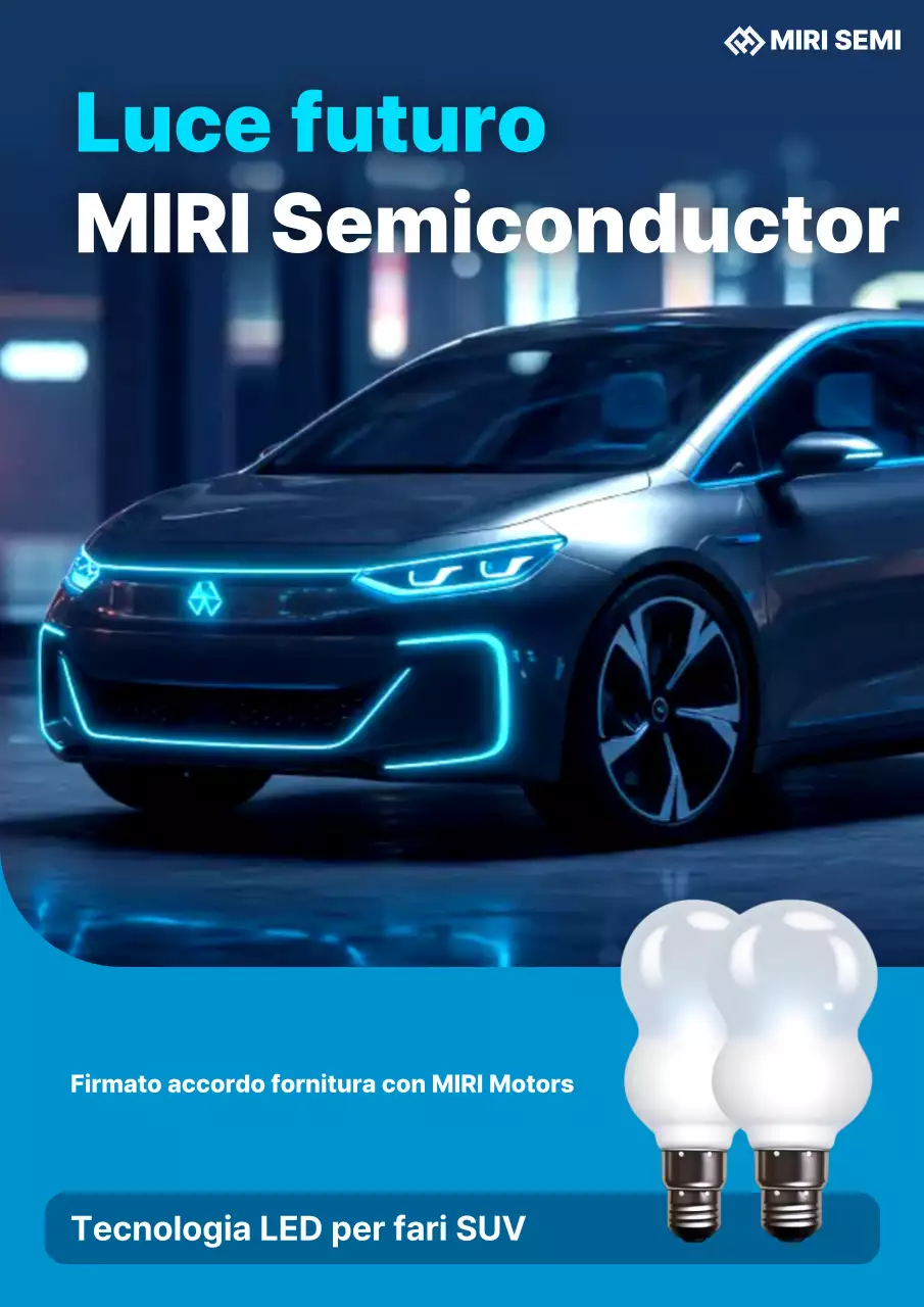 Promozione della tecnologia per auto moderne blu