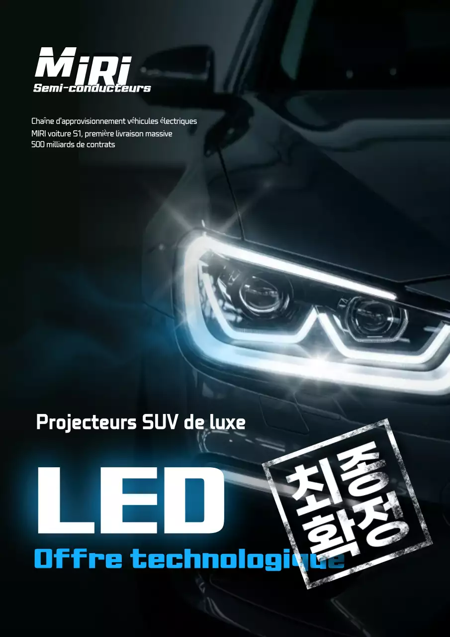 Publicité pour une voiture noire moderne