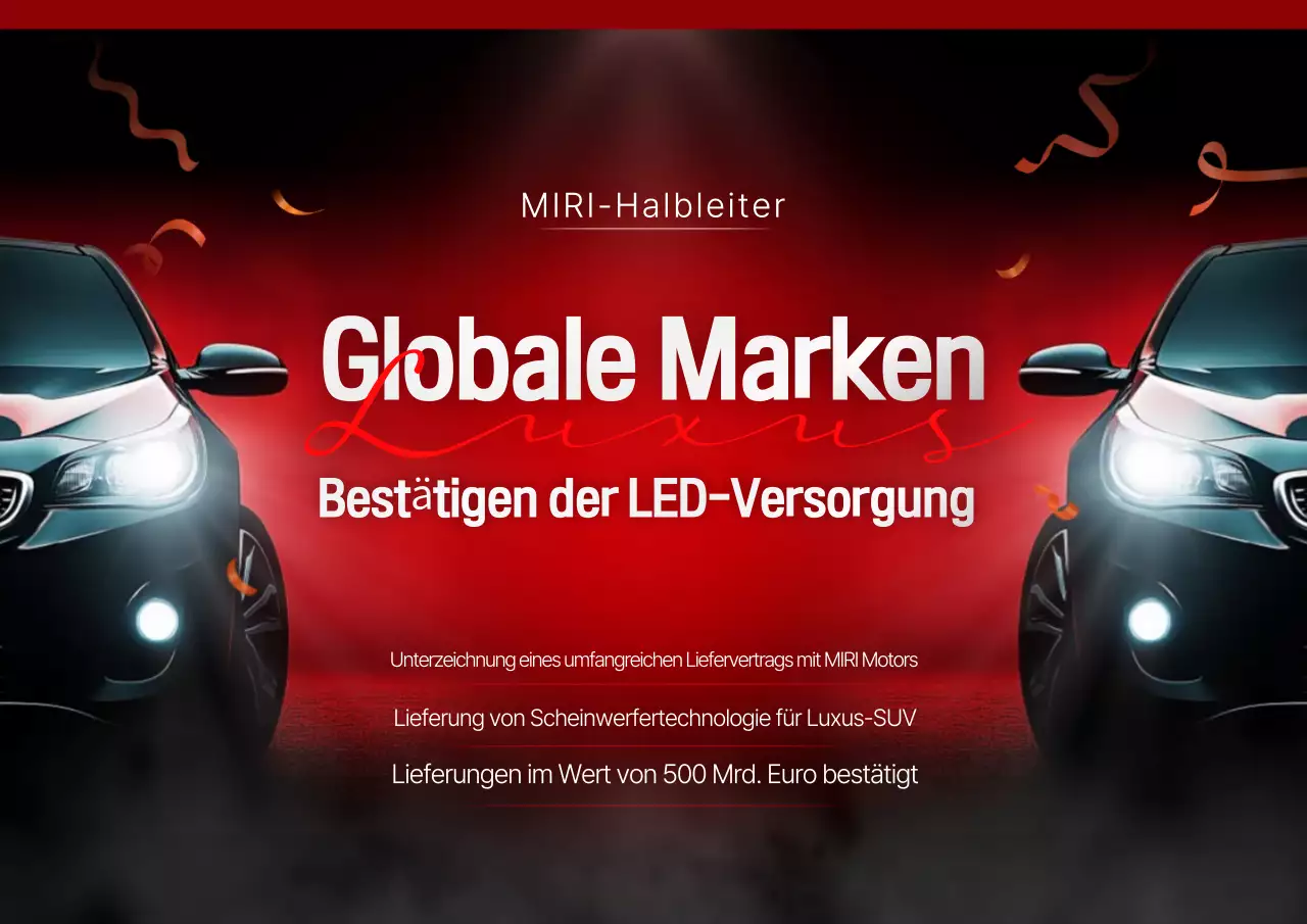 Rote moderne Autowerbung