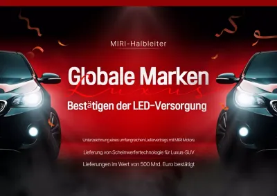 Rote moderne Autowerbung