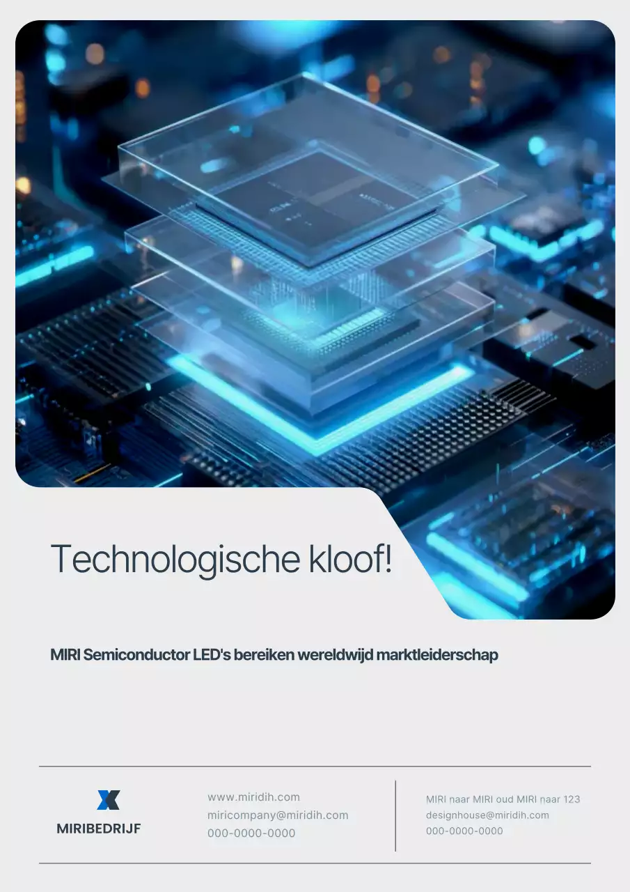 Promotie van witte en blauwe halfgeleidertechnologie