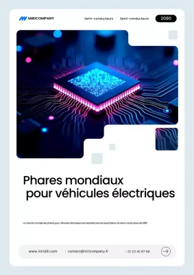 Promotion de la technologie moderne des semi-conducteurs de Blue