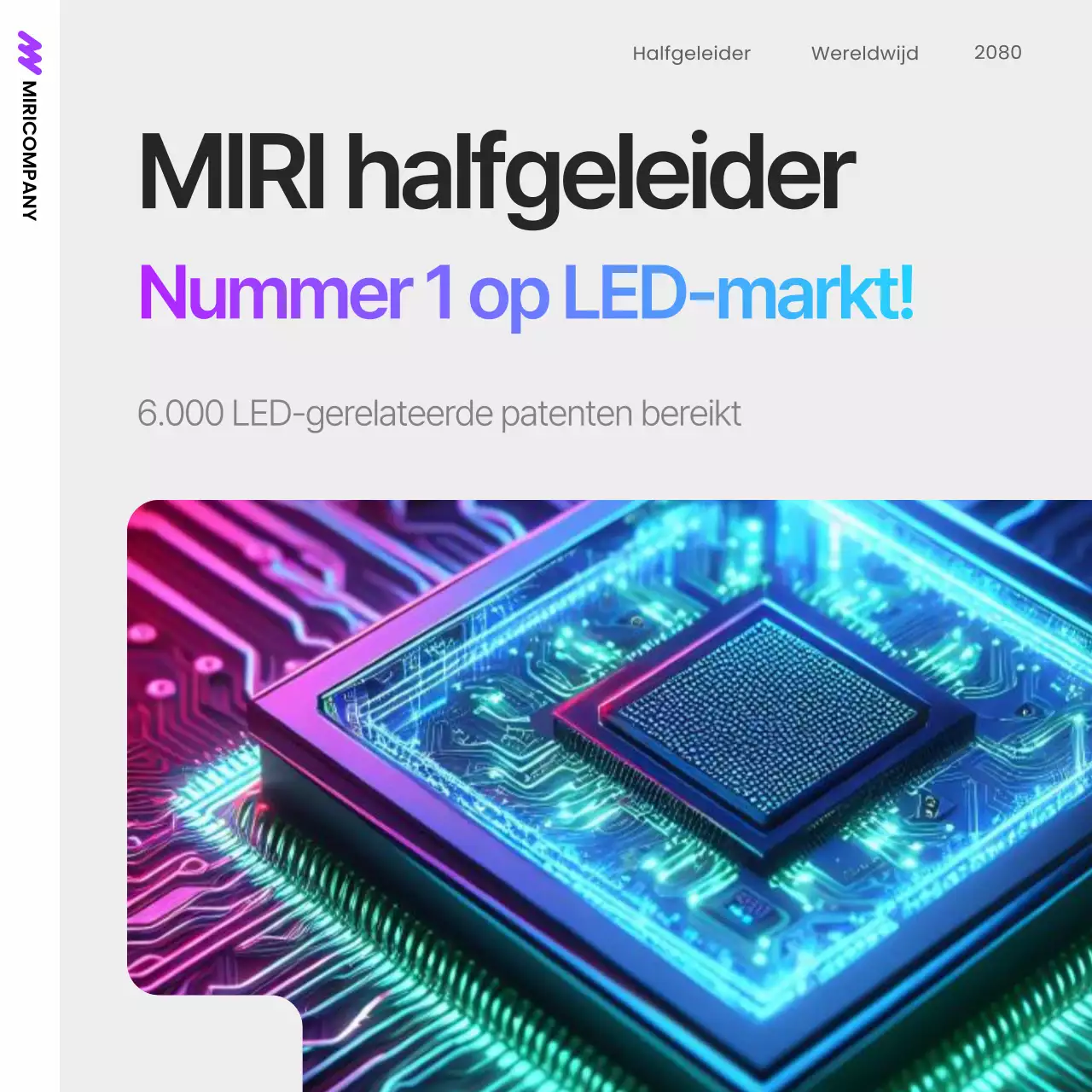 Promotie van een eenvoudig paars halfgeleiderproduct