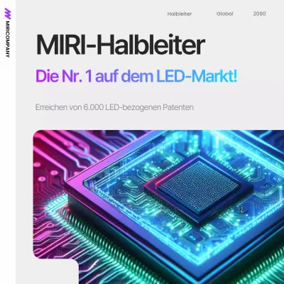 Einfache lila Halbleiterproduktwerbung