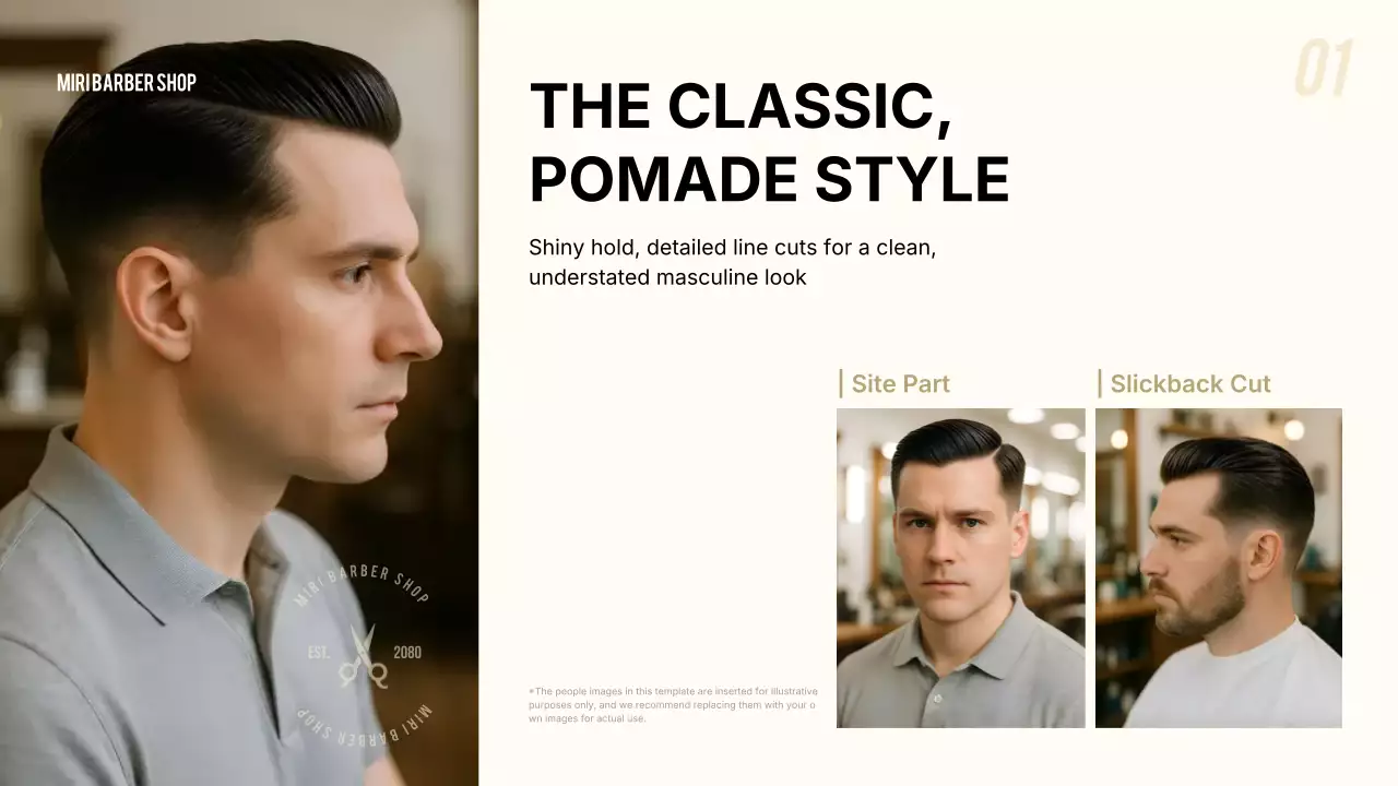 guia de barbeiro clássico marrom