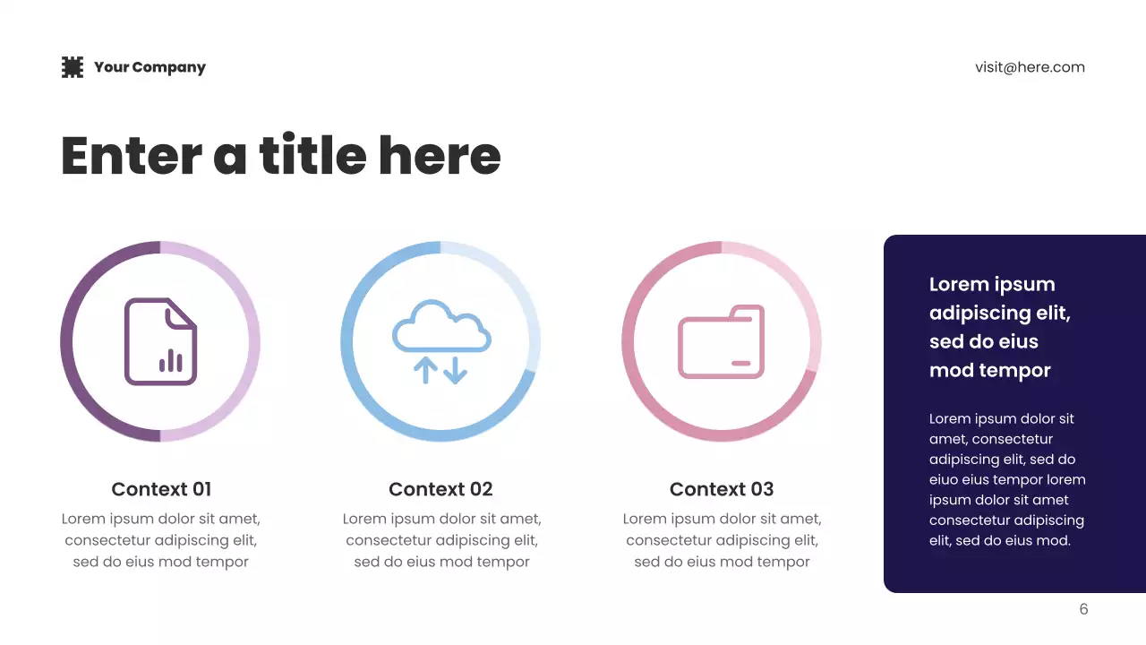 blue modern technology presentation