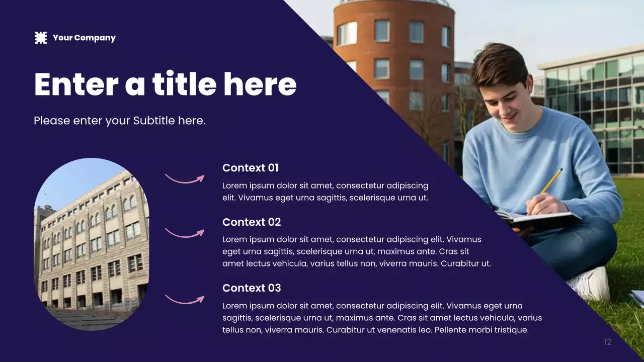 blue modern technology presentation