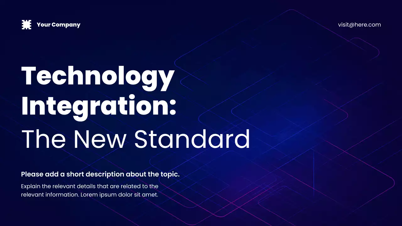 blue modern technology presentation