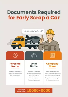 instruksi kendaraan modern berwarna oranye