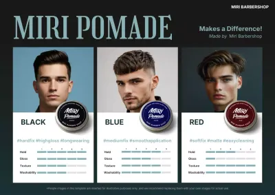 black modern hair promotion