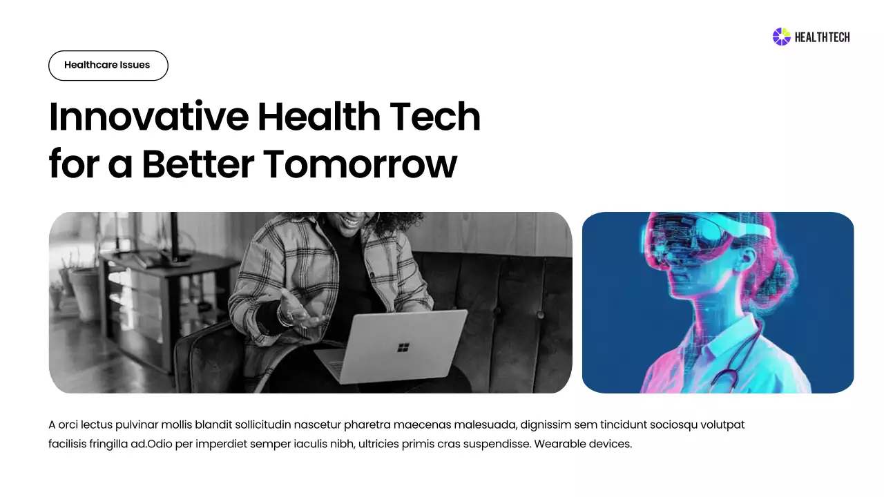 Black Modern Health Announcement Presentation