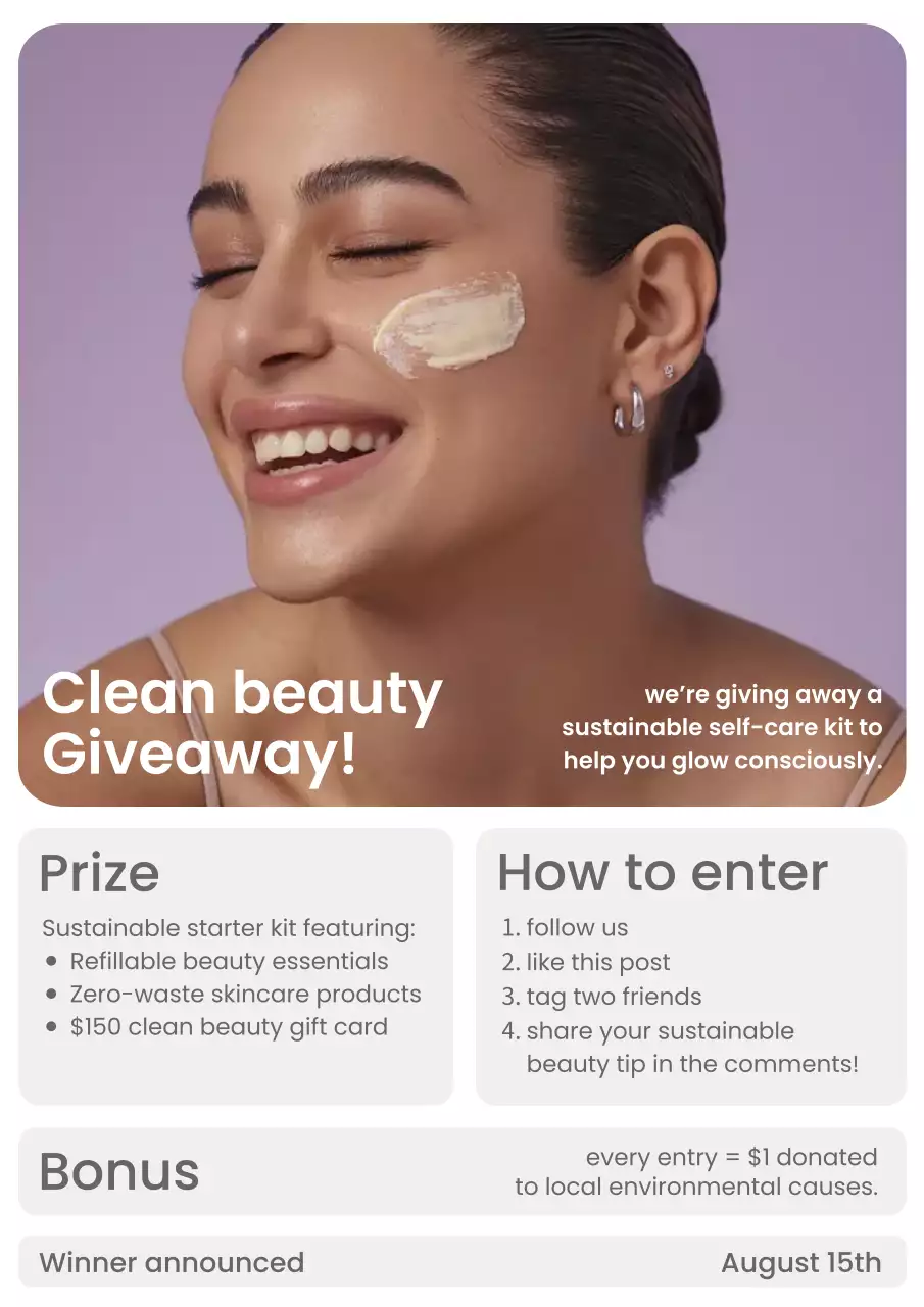 beige modern beauty promotion