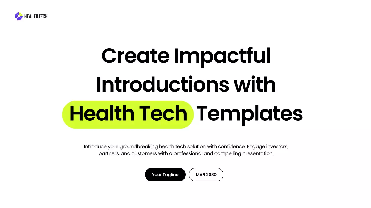 Black Modern Health Announcement Presentation