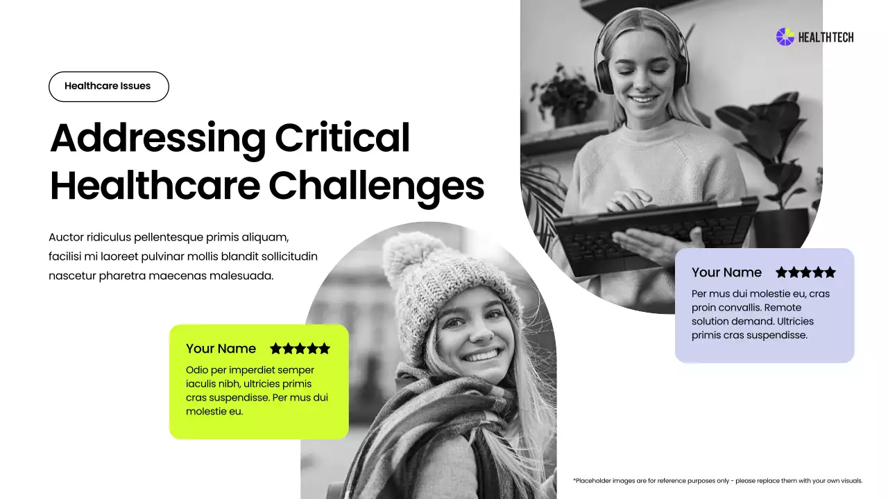 Black Modern Health Announcement Presentation