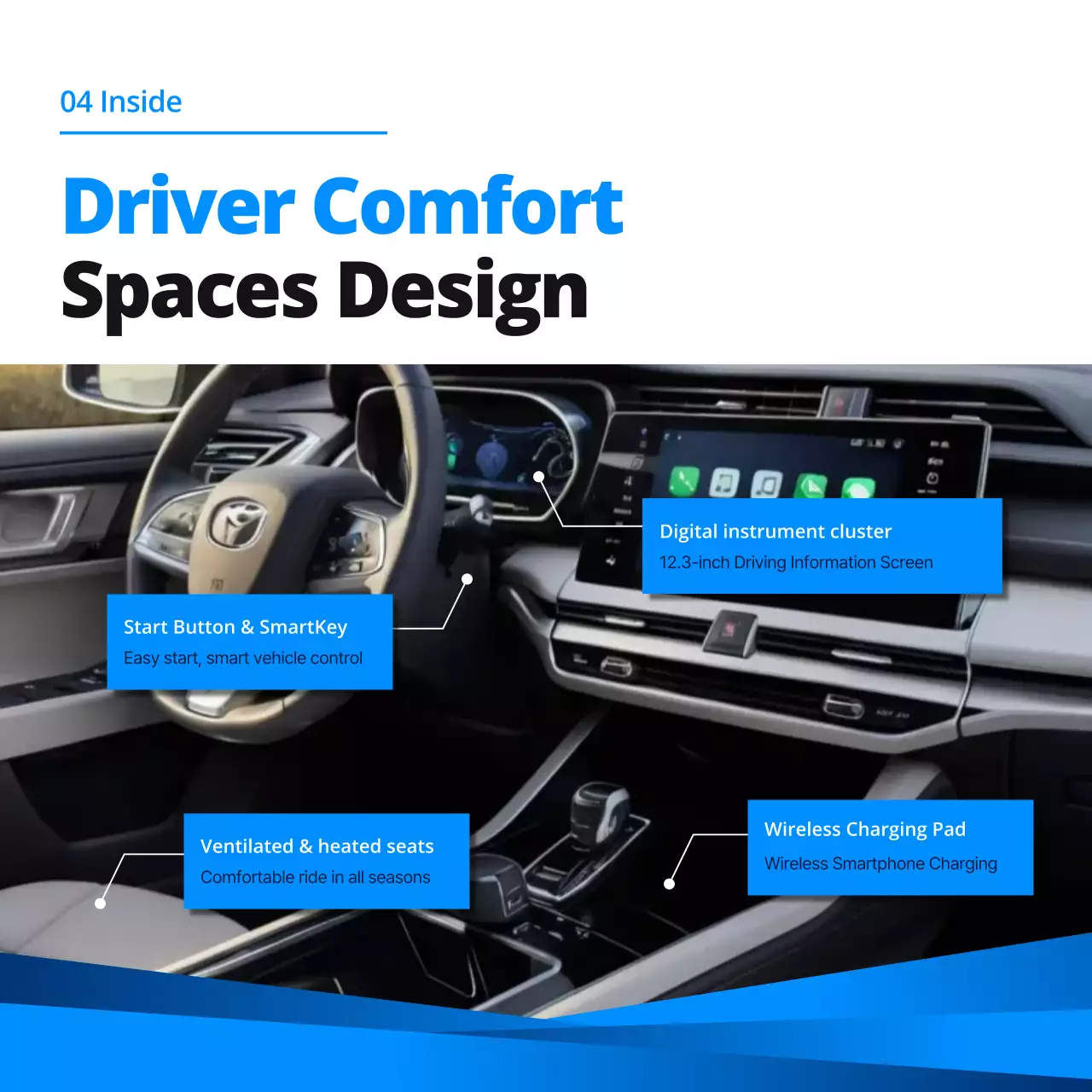 blue modern car promotion