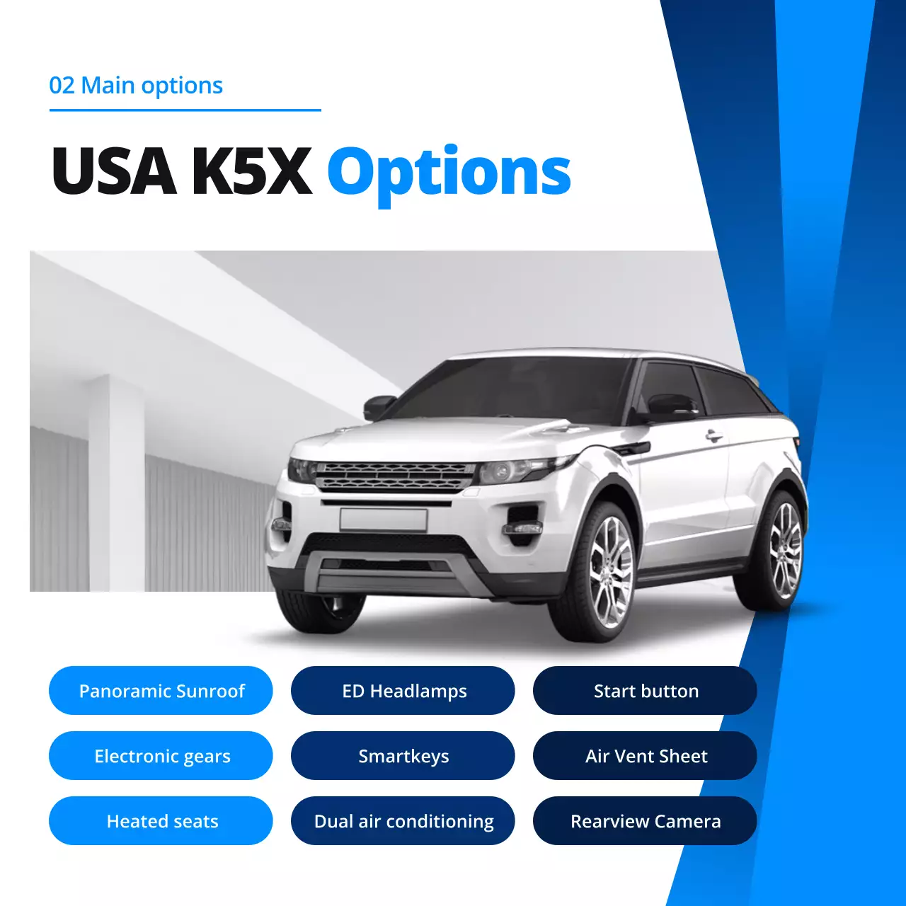 blue modern car promotion