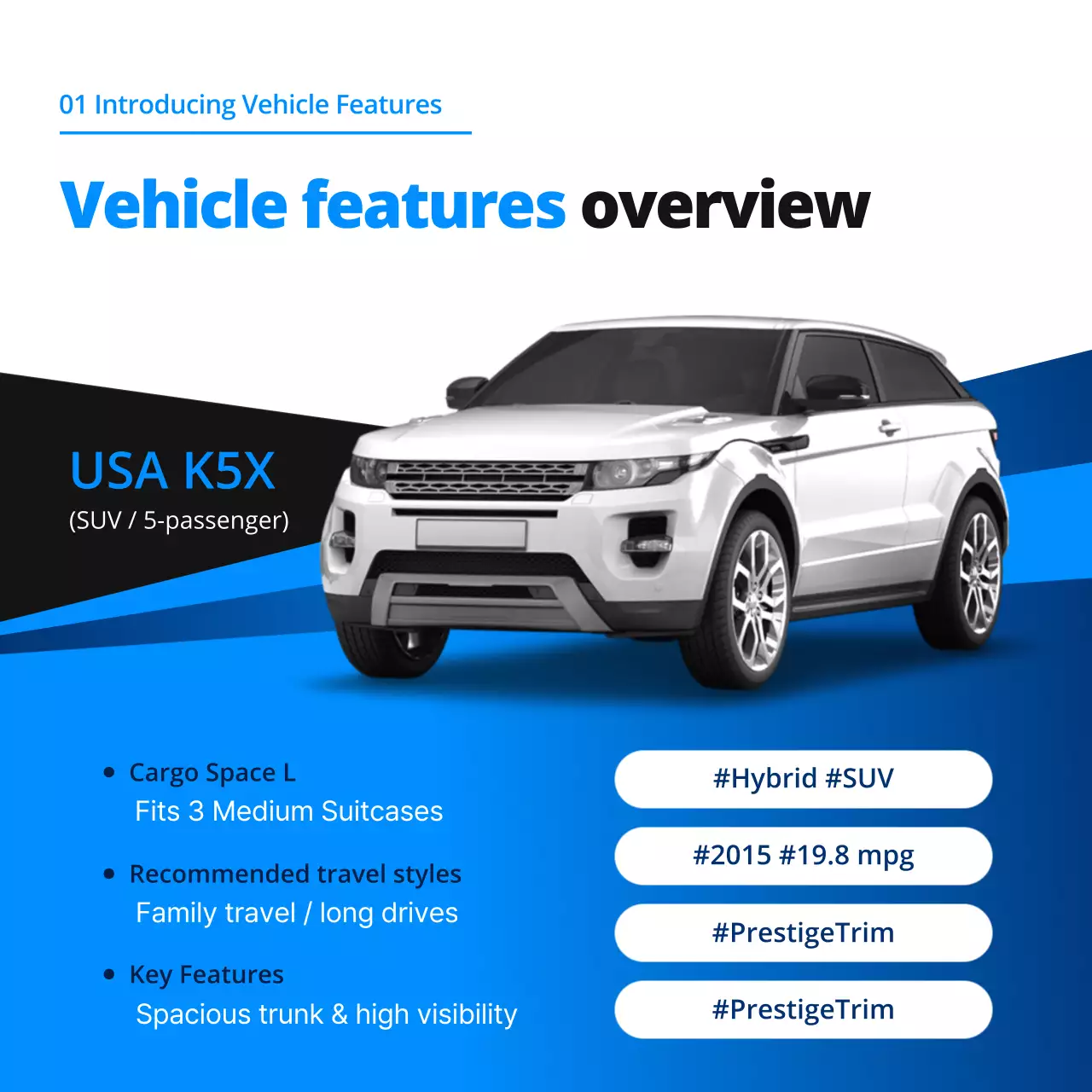 blue modern car promotion