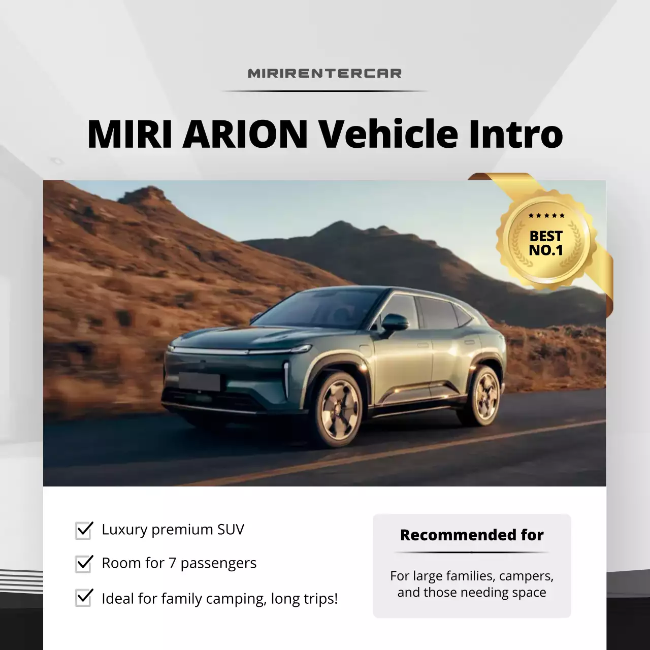 White modern SUV advertisement promotion