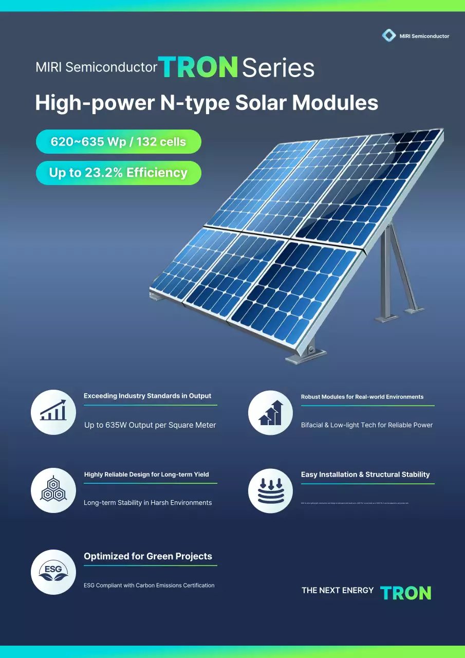 Blue Modern Solar Module Product Introduction