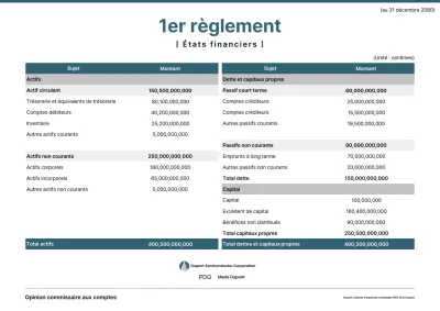 Diffusion des informations du rapport financier Blue Clean
