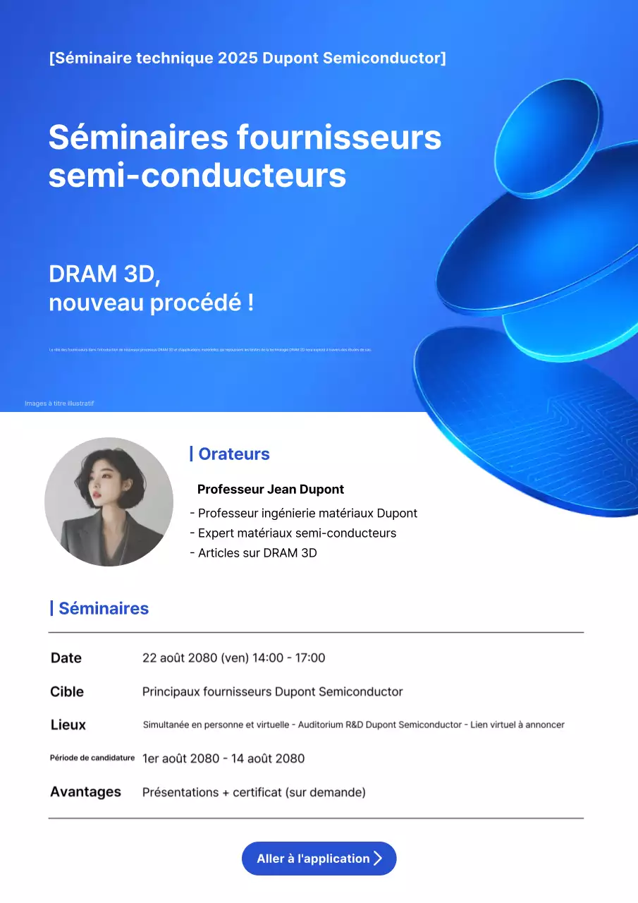 Guide du séminaire sur la technologie moderne bleue