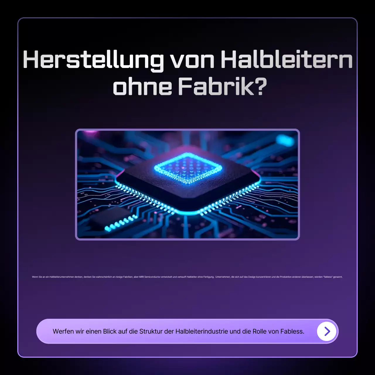 Bora Modern Semiconductor Informationslieferung