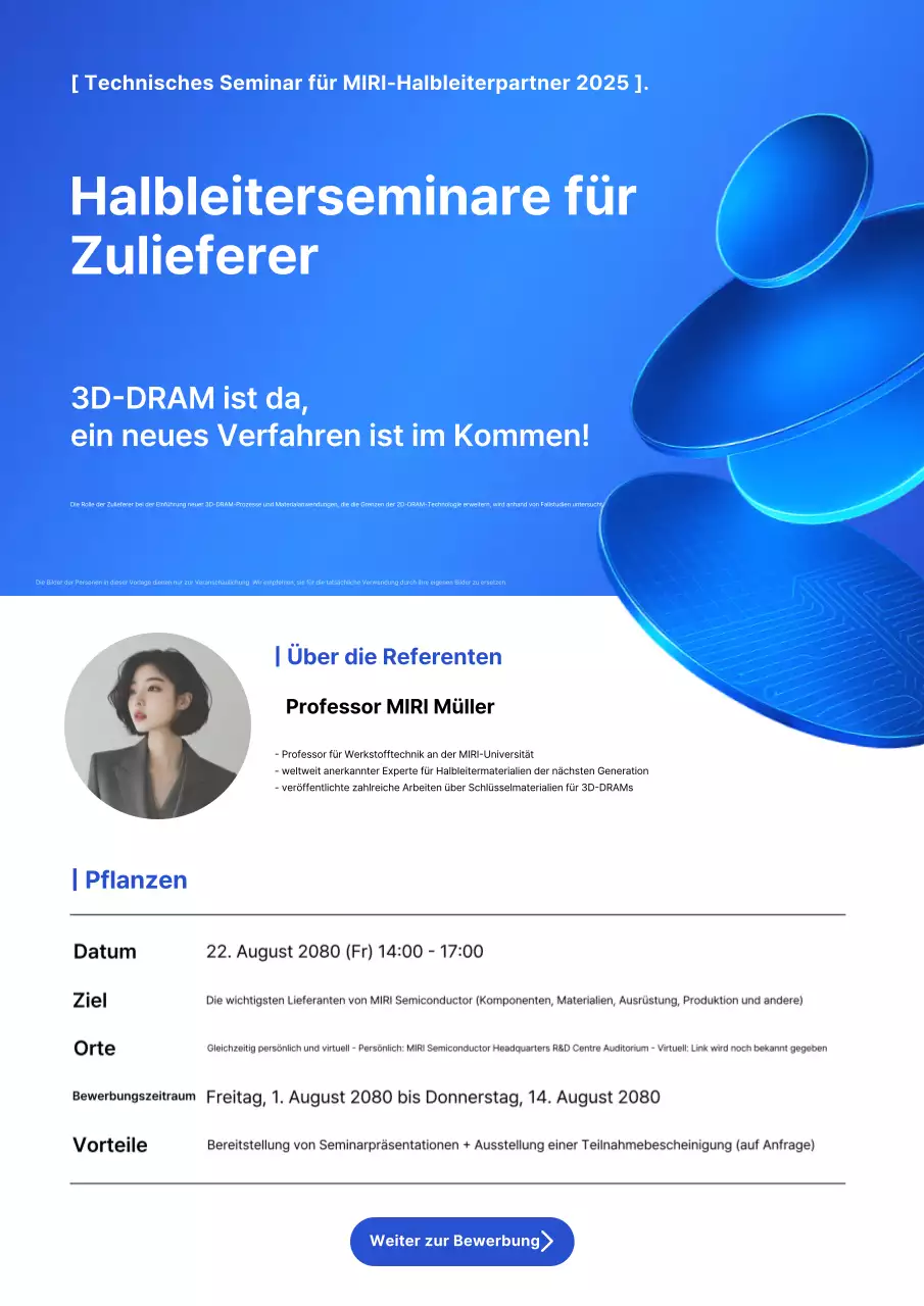 Leitfaden für das Blue Modern Technology-Seminar