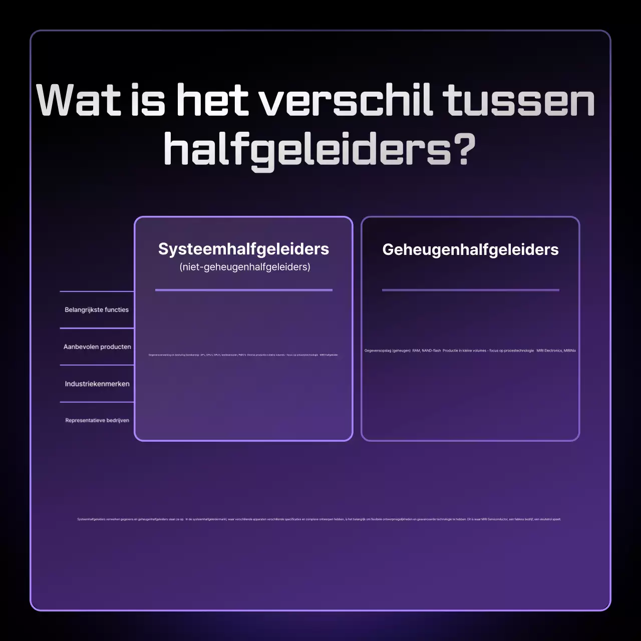 Bora Modern Semiconductor Informatielevering