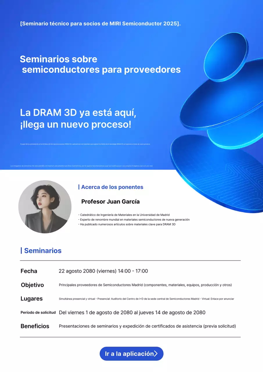 Guía del seminario de tecnología moderna azul