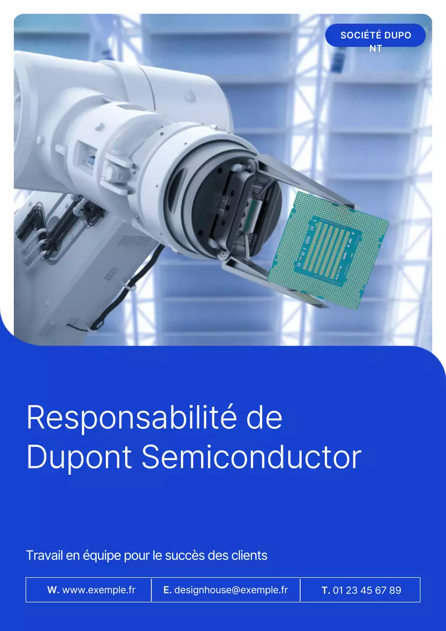 Publicité Blue Modern Semiconductor