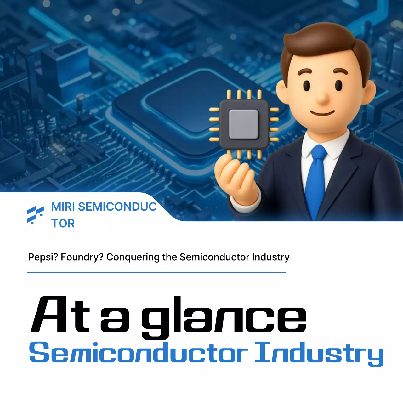 Transmissão de informações de semicondutores modernos azuis