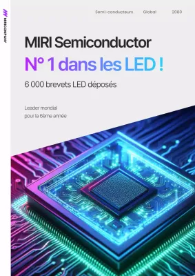 Promotion d'une entreprise moderne de semi-conducteurs en violet