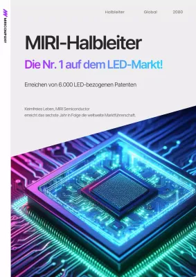 Werbung für ein modernes Halbleiterunternehmen in Lila