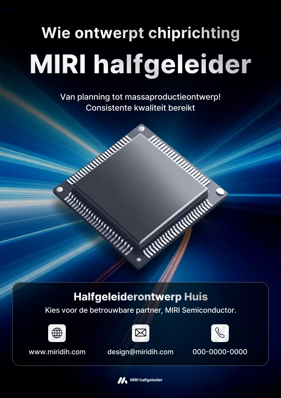 Advertentie voor Blue Modern Semiconductor