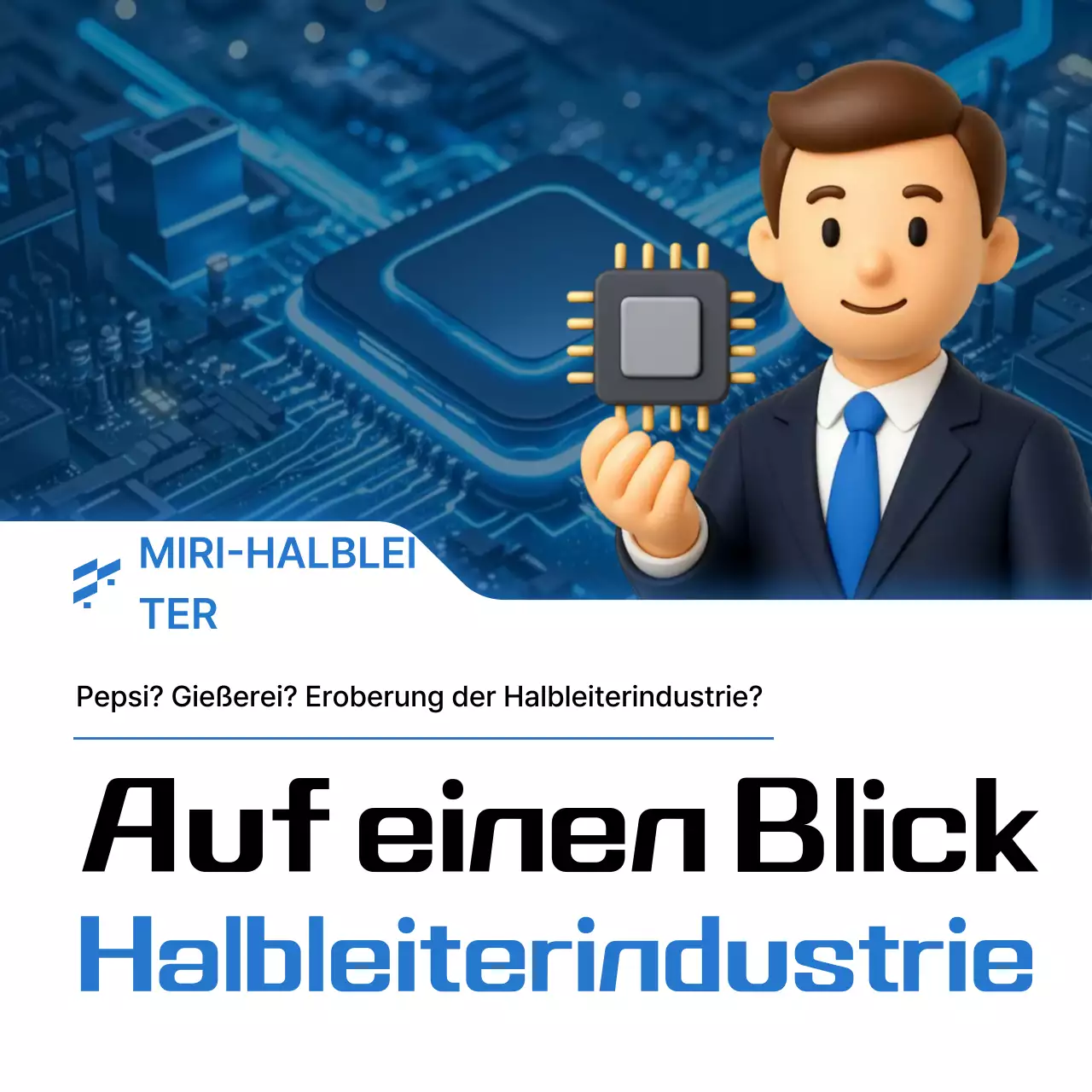Blaue moderne Halbleiter-Informationsübertragung