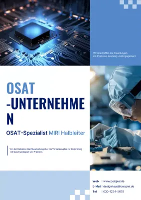 Blaue moderne Halbleiterförderung