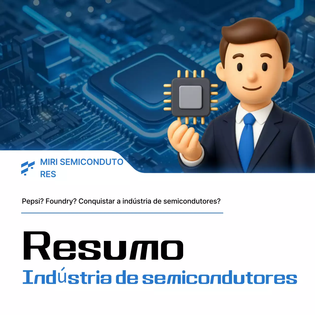 Transmissão de informações de semicondutores modernos azuis