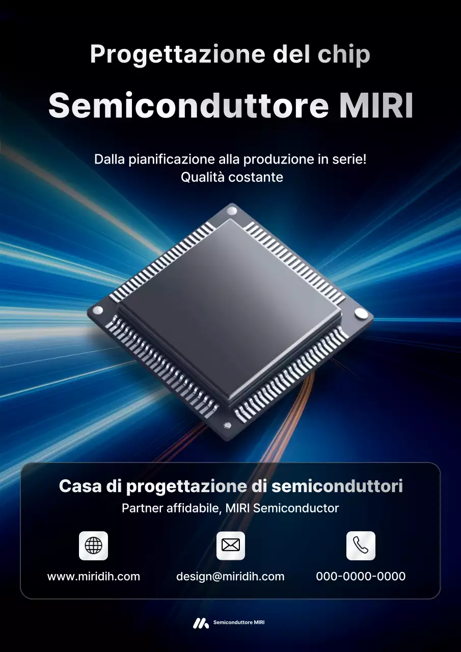Pubblicità Blue Modern Semiconductor